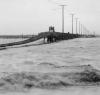 A swollen Santa Ana River in 1927. Courtesy of the Orange County Archives.